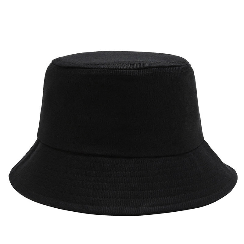 ソリッドカラーバケット帽子シンプルな漁師キャップpackable可逆太陽の帽子uv保護太陽の帽子