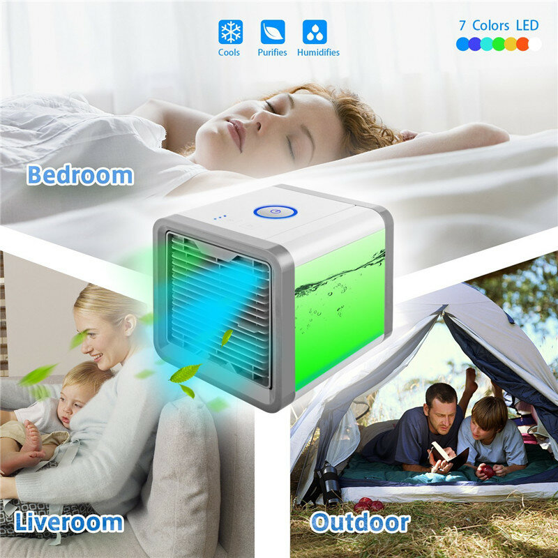Portable Mini Air Conditioner Fan Personal Space Fan Cooler USB Arctic Cooling Humidifier The Quick Easy Way To Cool For Home