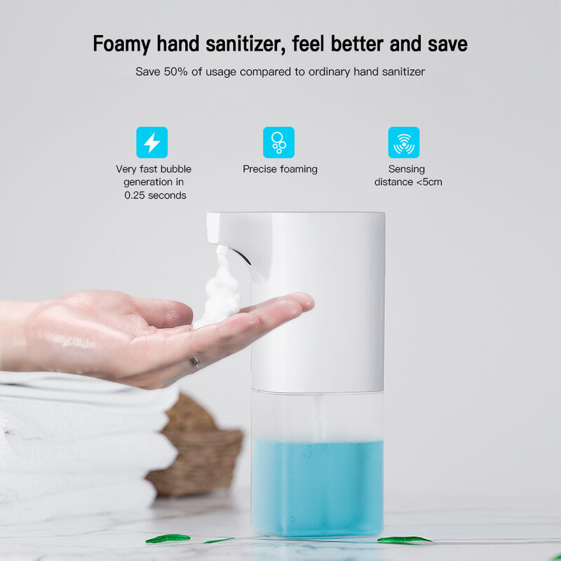 Dispensador de sabão automático, com sensor infravermelho, para lavar as mãos, limpeza doméstica