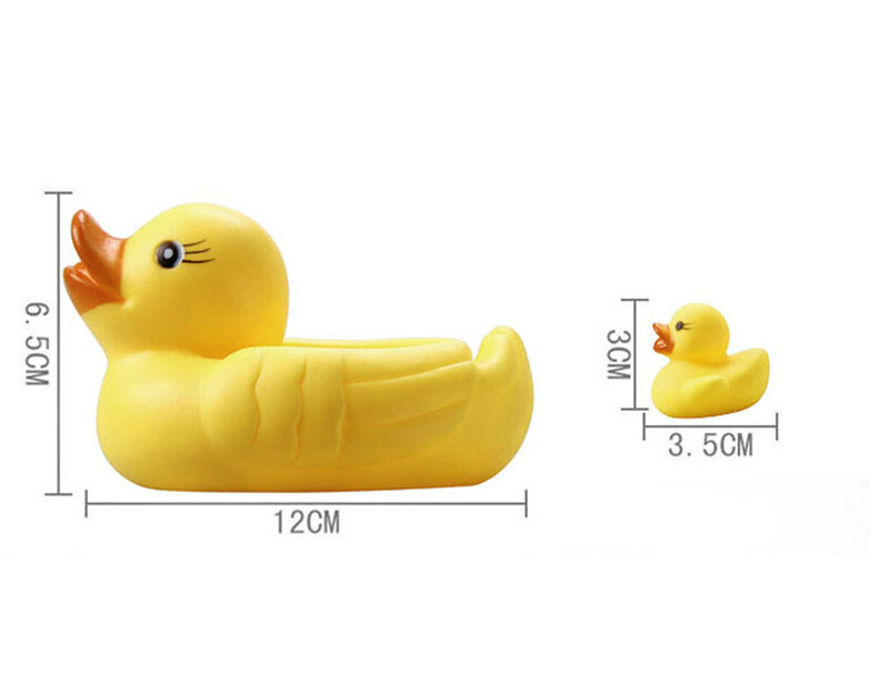 2021set Baby Toy Water Floating Children Water Toys Yellow Rubber Duck Ducky Baby Bath Toys for Kids Squeeze Sound Squeaky Pool