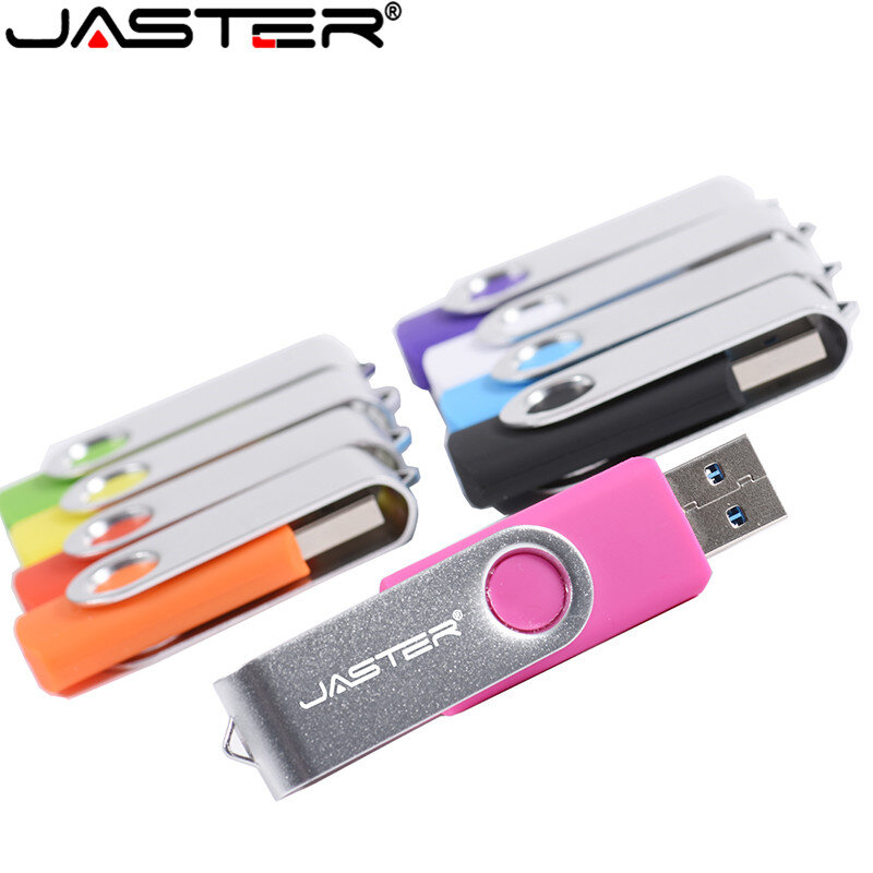 USB JASTER unidad flash USB 2,0 S303 giratorio diseño de dispositivos 128GB 64GB 32GB 16GB 8GB 4GB de alta calidad unidad de lápiz de memoria portátil