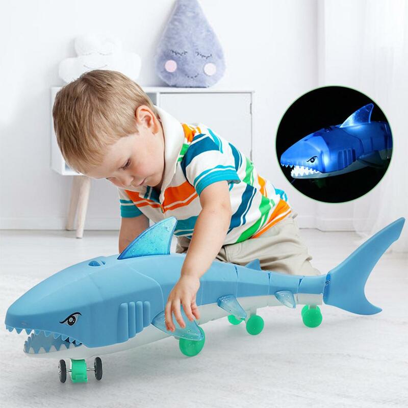 Rc simulação tubarão brinquedos 2.4g 4ch impermeável elétrico controle remoto barco de tubarão piscina banheiro brinquedos para crianças