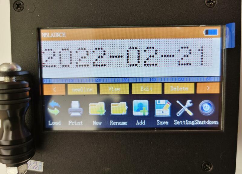 Impresora de inyección de tinta de mano código QR código de barras Logo lote número máquina de impresión fecha de caducidad máquina de codificación de pantalla táctil