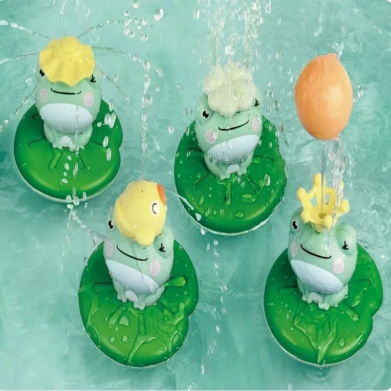 Детские Игрушки для ванны, плавающий вращающийся спринклер в форме лягушки с распылителем воды, Детские Игрушки для ванны, водные игрушки для ванной, рождественские подарки