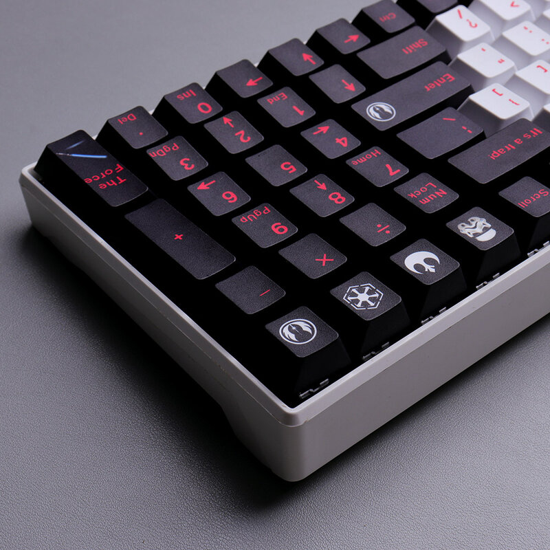 129 chaves cherry profile keycaps pbt dye-sub keycap para teclado de jogo mecânico estrela guerra tema personalizado chave boné