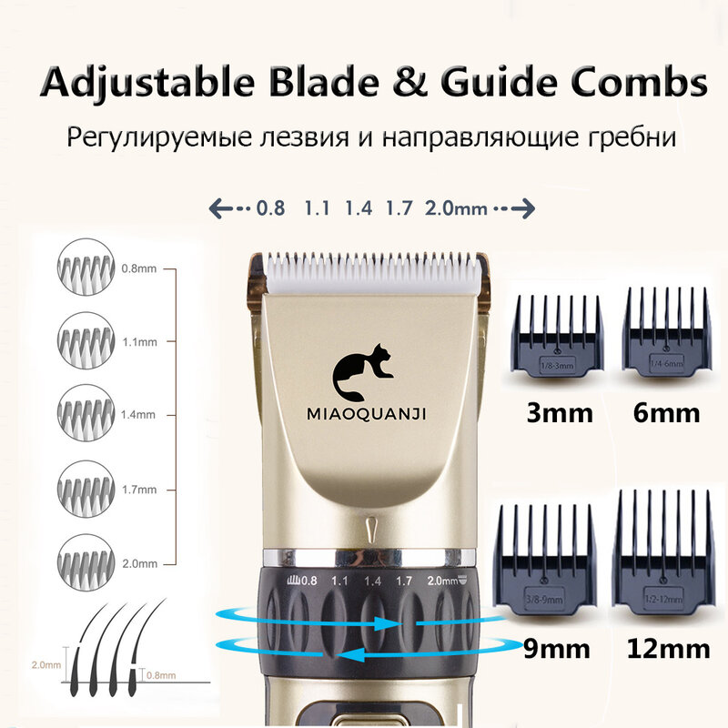 Pet Grooming Hair Clipper Kit Professional Dog Hairdresser Rechargeable Animal Shearing Machine Cordless Shaver Haircut Scissor