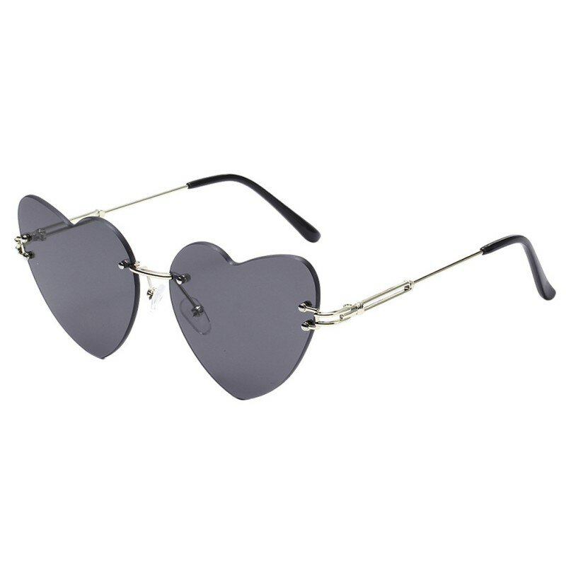 Love Heart Sunglasses Cute Sexy Retro Cat Eye Vintage Cheap Sun Glasses Female 2020 Women Brand Frameless Designer