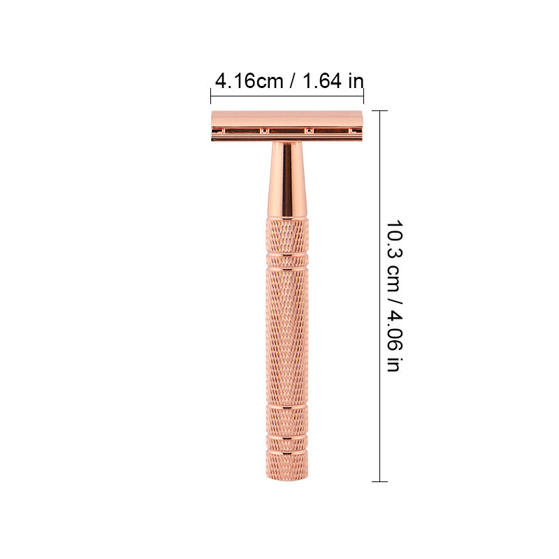 Afeitadora DE seguridad para hombre y mujer, máquina DE afeitar DE lemonwald-rose Incluye 15 cuchillas de afeitar.