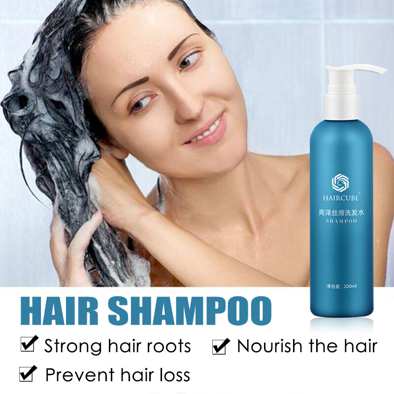 Tratamento da perda de cabelo shampoo forte raiz de cabelo natural extrato essência shampoo cuidados com o cabelo para homem/mulher shampoo crescimento do cabelo mais rápido