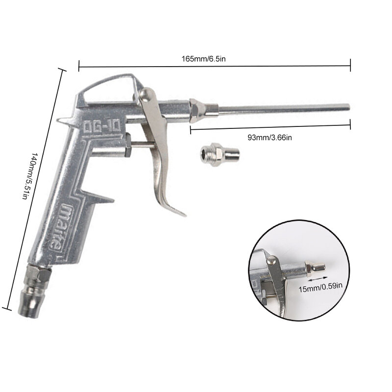 Pistola de soplado de polvo de aleación 989, gran volumen de aire, eliminación de polvo, soplador recargable para herramienta de ordenador