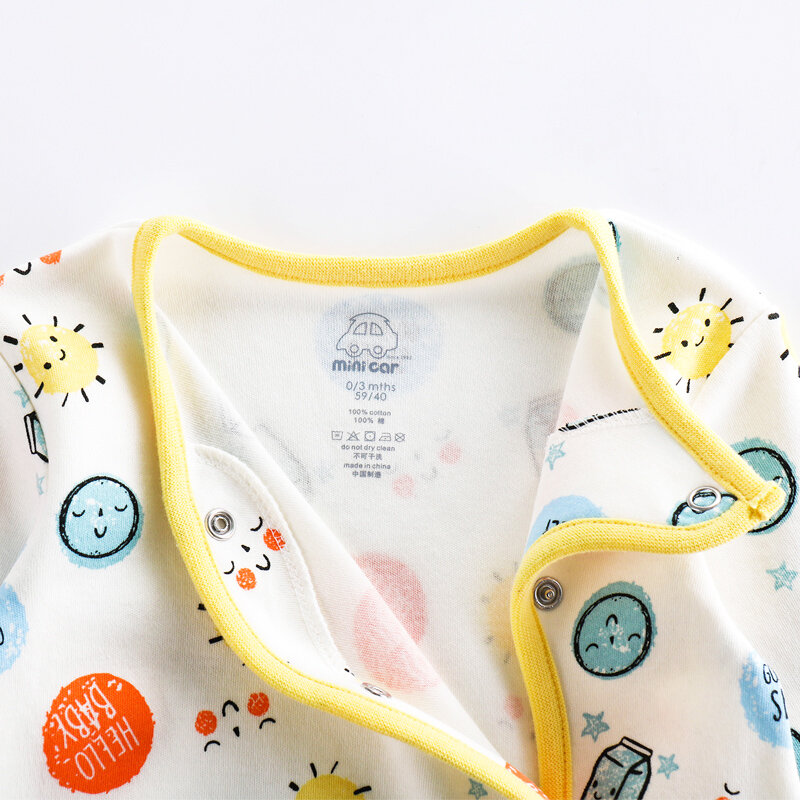 Recém-nascido uma peça roupas primavera e verão bebê recém-nascido hatsuit do bebê escalada roupas de ar condicionado do bebê e fe