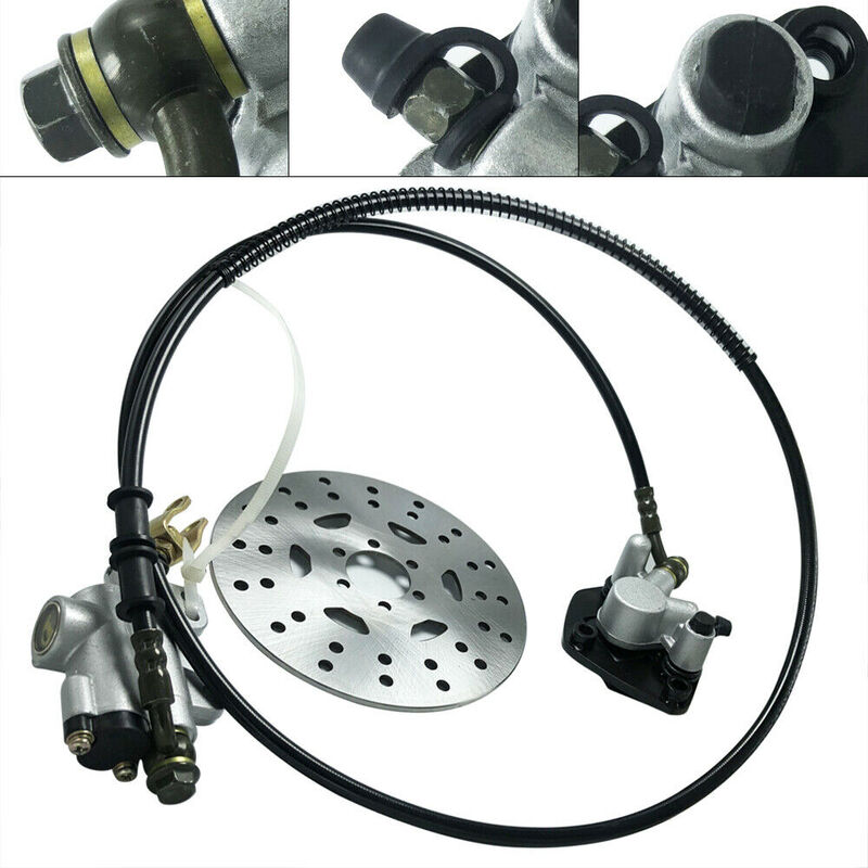 Achter Hydraulische Remklauw Montage + Disc Rotor Kit Voor 50-125cc Go-Kart Atv 4 Wheeler