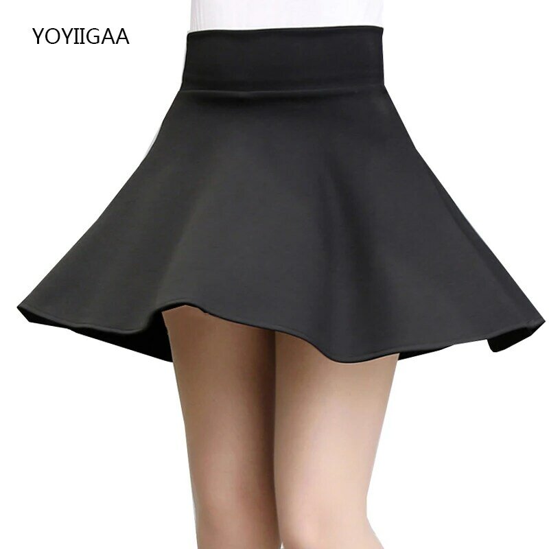 Falda plisada de cintura alta para mujer minifalda sin pantalones c 
