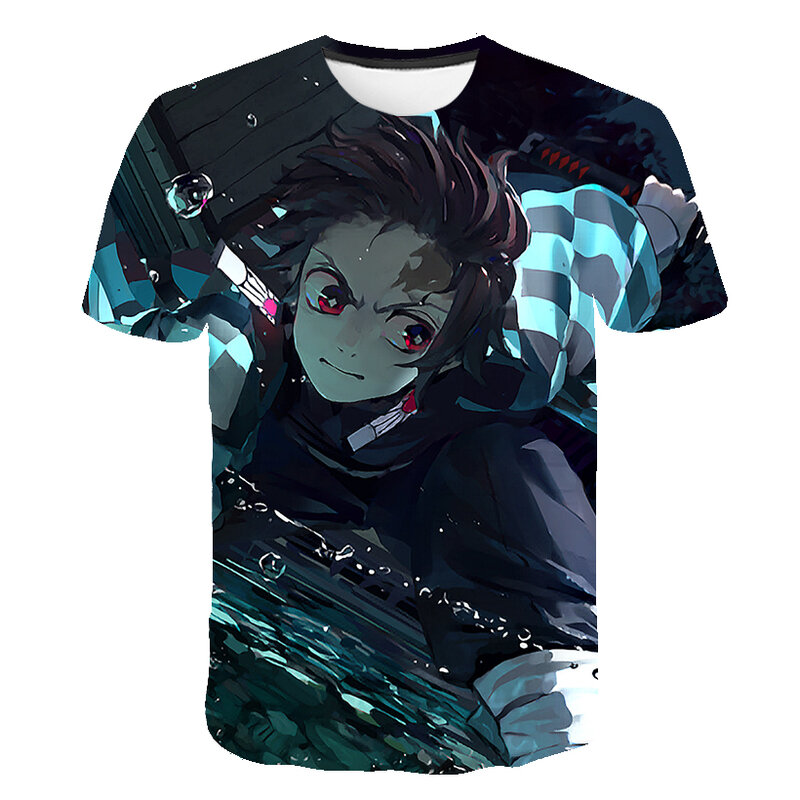Мужская футболка с демоническими рассекателями Kimetsu No Yaiba, женская одежда 2021, винтажная Эстетическая футболка, уличная одежда для мальчиков,...