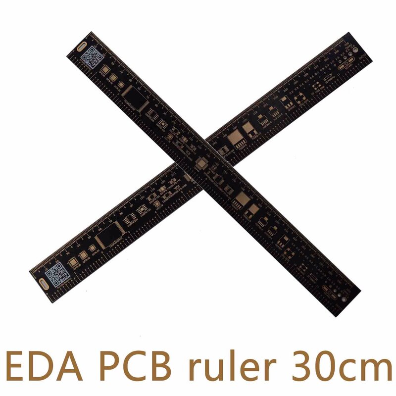 Pwb multifuncional régua eda ferramenta de medição de alta precisão transferidor 30cm 11.8 polegadas