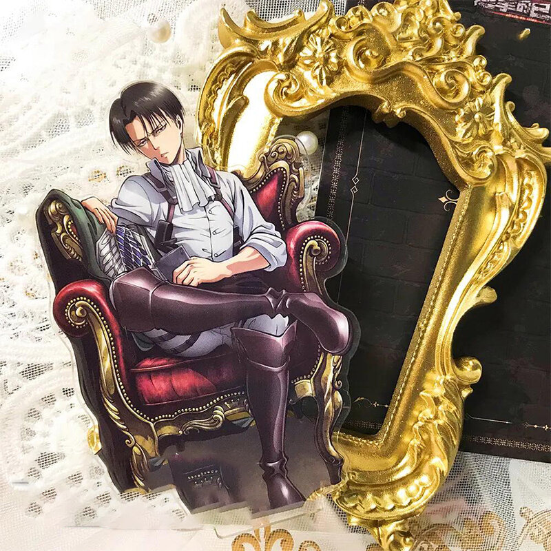 Attack On Titan Levi Ackerman Acrylic Stand Anime Figures Peripheral Toys Standing Up Plate Desktop Ornaments Accessories