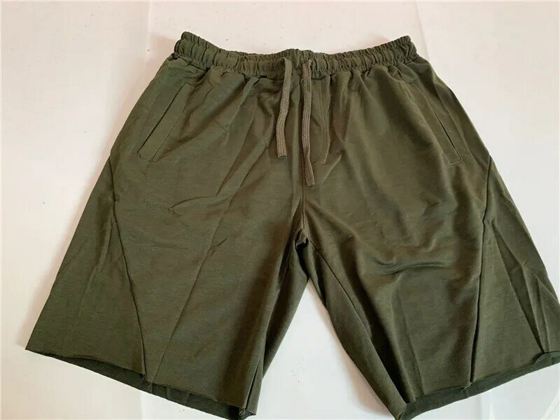 Shorts duplo masculino, calção esportivo com tecido de secagem rápida, para corrida, academia e musculação