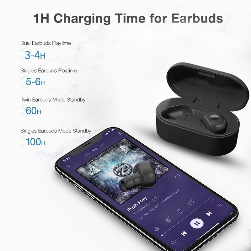 SELFLY – écouteurs intra-auriculaires sans fil Bluetooth 5.0, casque d'écoute TWS, pour sport, pour xiaomi, tous les smartphones PK A6S, Y80