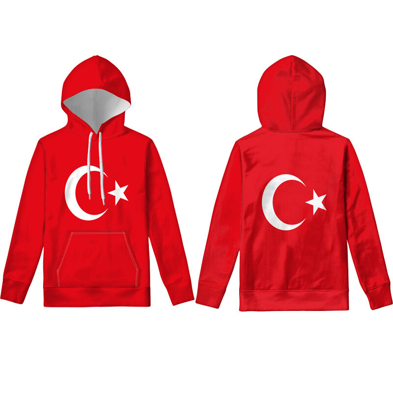 تركيا ذكر هوديي مخصص اسم رقم تور البلوز علم الدولة tr التركية ترك البلد كلية طباعة صور الملابس