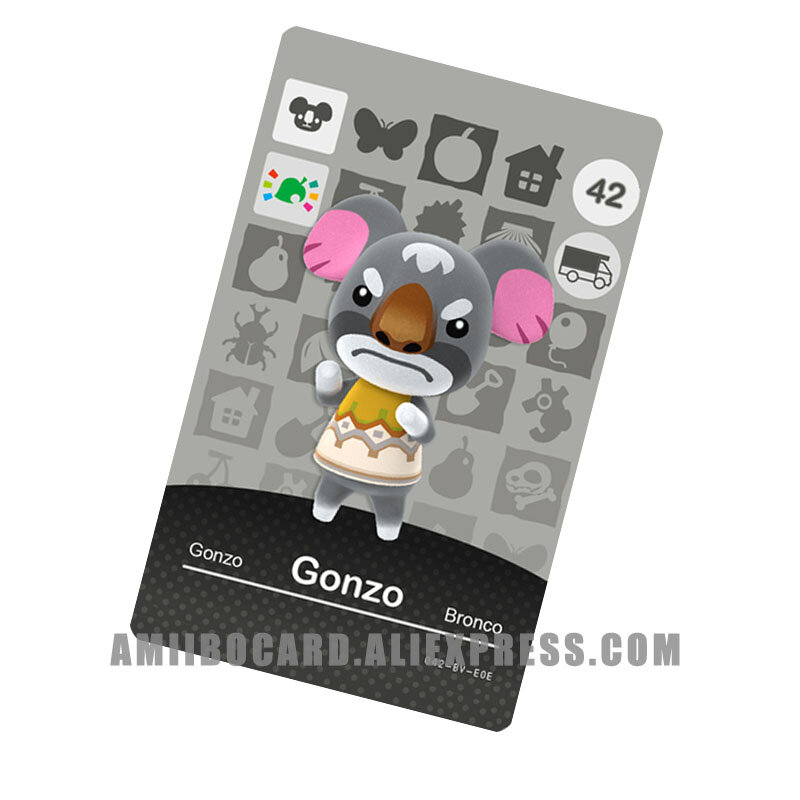 Gonzo – carte imprimée personnalisée WA42, NFC, Animal, NTAG215