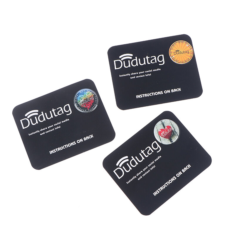 Pegatinas de teléfono con un clic, tarjeta de negocios Personal Digital, Chip NFC, táctil, Flim