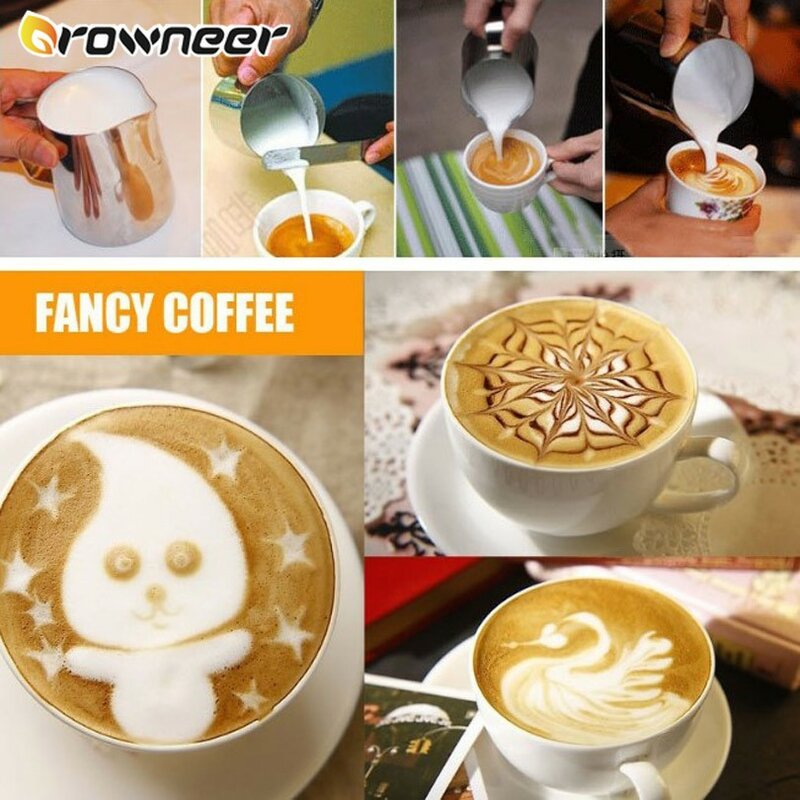 Rvs Melk Opschuimen Jug Espresso Koffie Pitcher Barista Craft Koffie Latte Melk Opschuimen Jug Pitcher