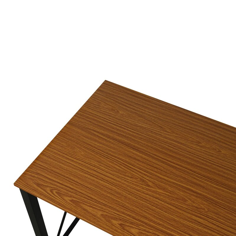 43,3 "прямоугольный металлический обеденный стол с 2 скамейками, хорошо подходит для ресторана и домашнего патио, Офисная комната для отдыха