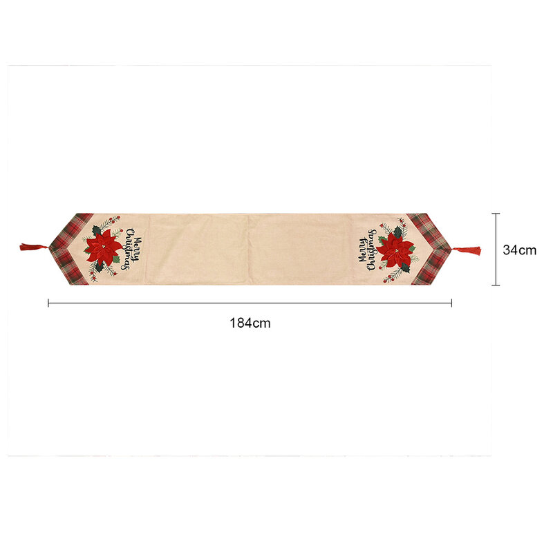 Tapis de Table antidérapant de noël, décoration de Table, drapeau, fournitures de fête, chemin de Table antidérapant