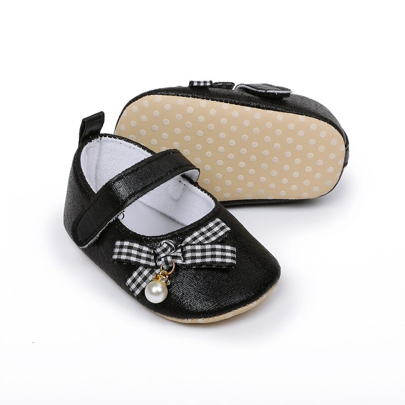 Moda bebê meninas sapatos bonitos recém-nascidos crianças primeiro walker sapatos infantil princesa sola macia inferior anti-deslizamento sapatos