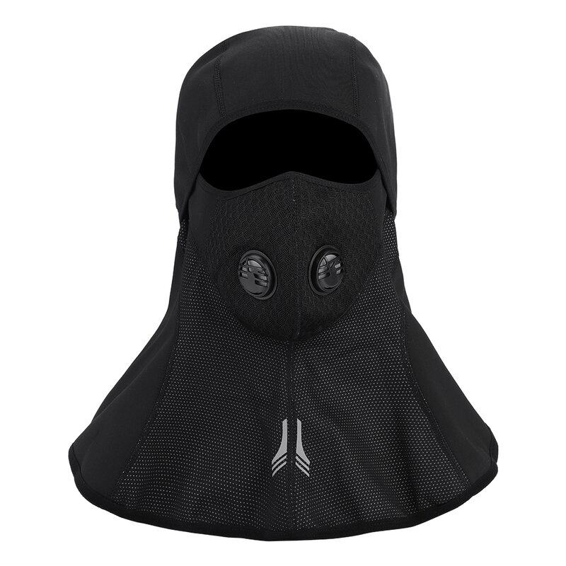 ผู้ชายผู้หญิงฤดูหนาว Windproof หน้ากากคออุ่นหัวเย็นสภาพอากาศ Face Hood ป้องกันใบหน้าหมวกสีดำ