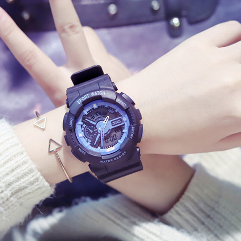 Классические спортивные часы S Shock для женщин, кварцевые цифровые часы, мужские желейные часы, водонепроницаемые часы, Relogio Masculino