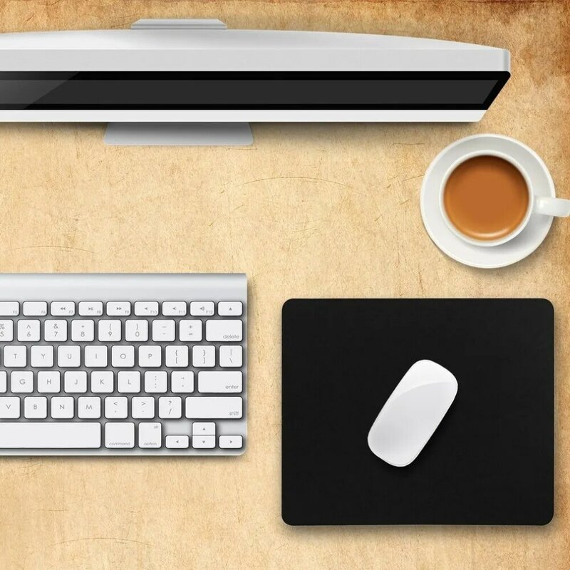 Mousepad universal antiderrapante de borracha, 22*18cm, posicionamento preciso, para mouse ótico de computador, notebook, tablet, pc