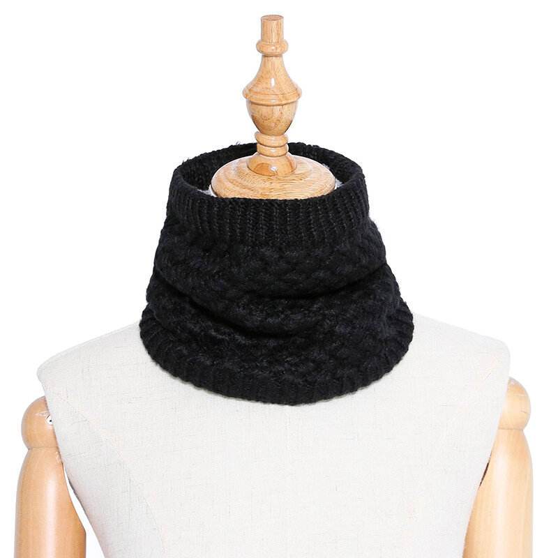 2021 New Autumn And Winter Hedging Knitted Scarf For Men And Women To Keep Warm And Cold Scarf Windproof Plus Velvet Thickening