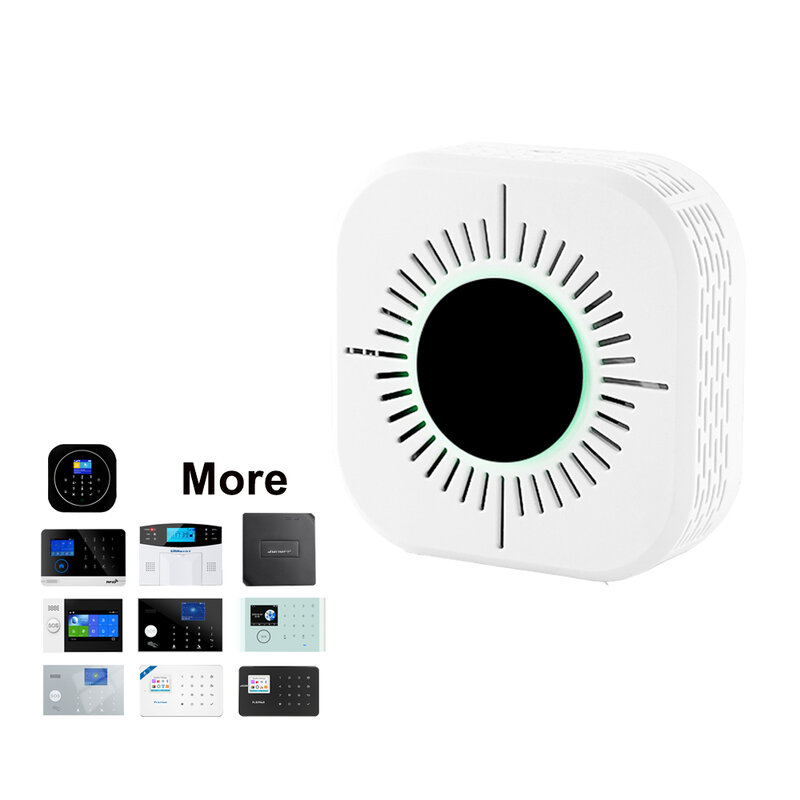 Rf 433Mhz Rookmelder Koolmonoxide Fire Sensor Smart Life Home Veiligheid Onafhankelijke Draadloze Alarm Werken Met De Host