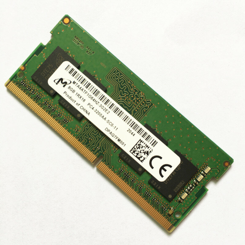 Memória micron ddr4 3200 8gb ram 8gb 1rx16 PC4-3200AA-SCO-11 4 8gb 3200mhz para laptop