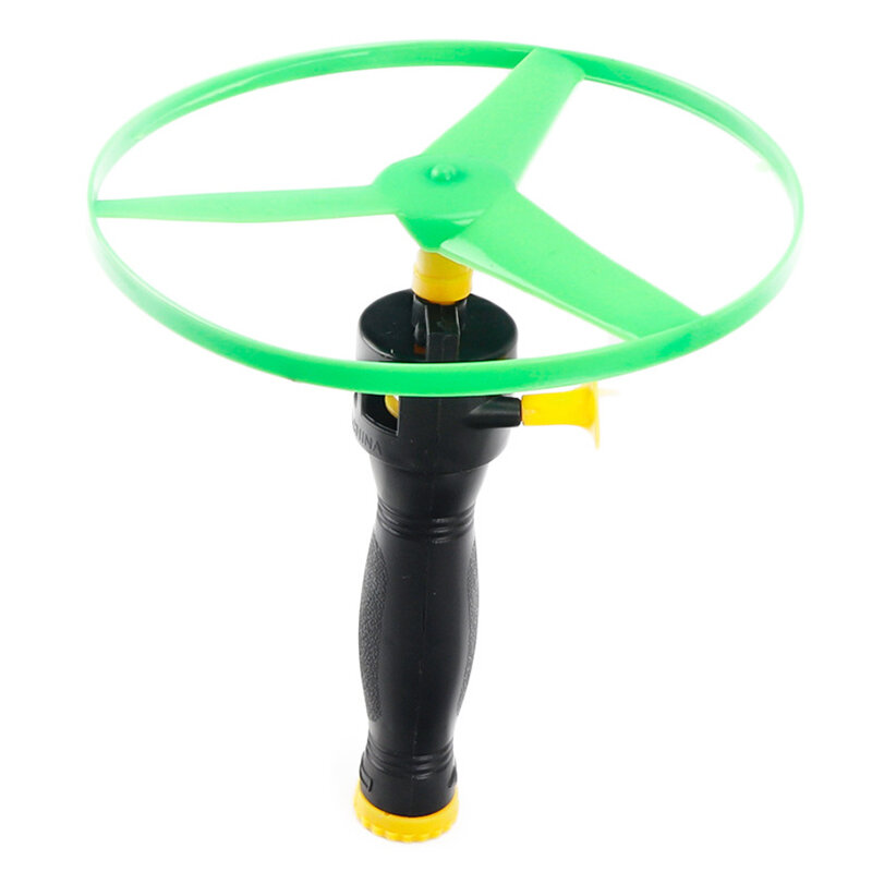 6pcs Flying Disc elica giocattoli bambini elicottero tirare corda dischi volanti cane Pet Chaser forniture di addestramento