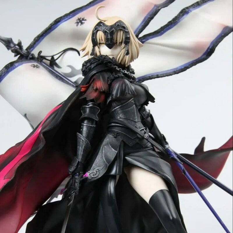 Hentai-figuras de acción del juego Fate/Grand Order, Jeanne d'Arc (Alter), bandera negra, 47CM, PVC