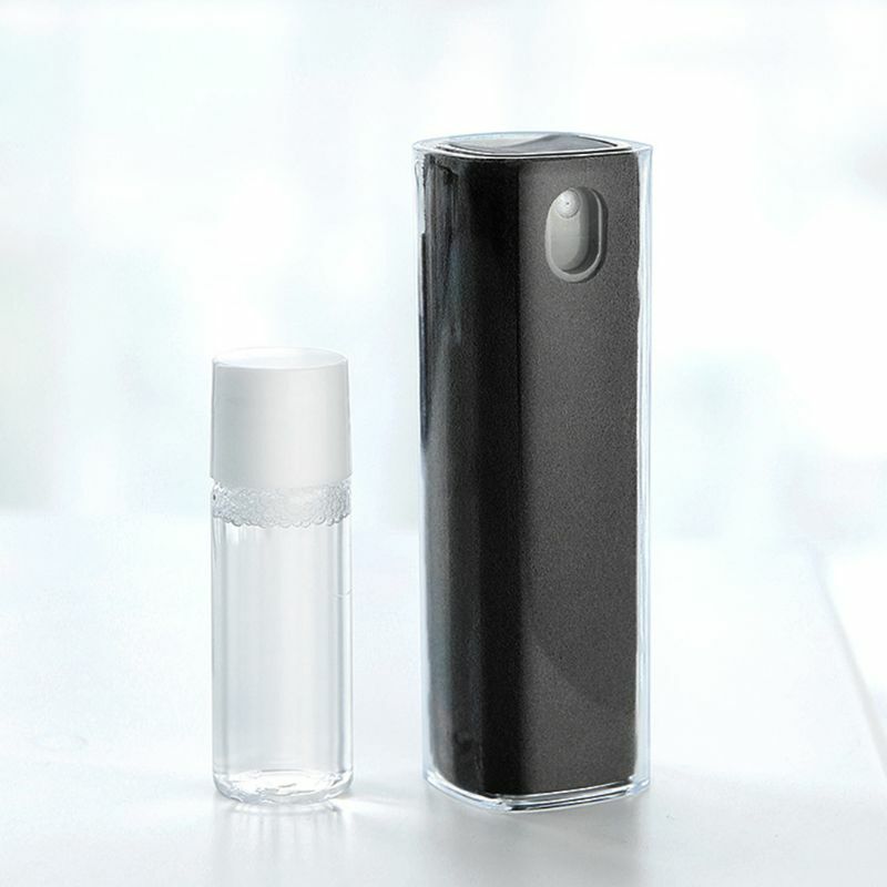 Nowy przenośny Tablet mobilny PC środek do czyszczenia ekranu ściereczka z mikrofibry zestaw do czyszczenia artefakt przechowywanie 2 w 1 środek czyszczący do ekranu telefonu środek do czyszczenia ekranu Spray