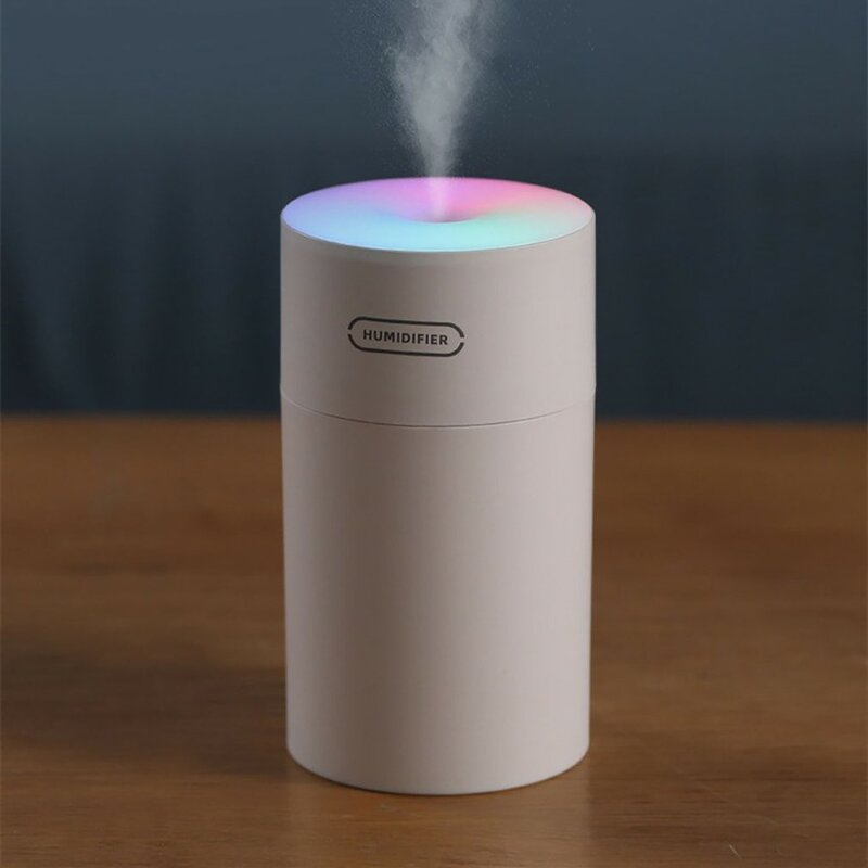 270ml dazzle copo umidificador de ar ultra-sônico usb aroma difusor de óleo essencial purificador de névoa fria com luz colorida