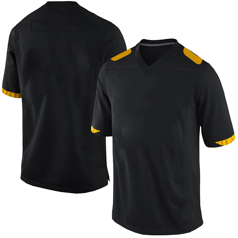 Dostosowane ściegu męskie koszulki futbol amerykański Missouri fani koszulki Crockett Moore Okwuegbunam Wehrli Floyd złoty