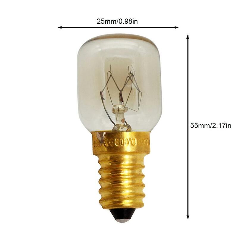 220V Hohe Temperatur Birne 15W 25W E14 300 Grad Mikrowelle Glühbirnen Herd Wolfram Filament Lampe lampen Salz Glühbirne