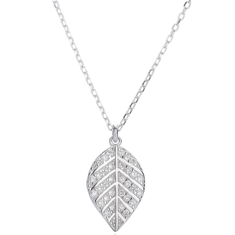 Sodrov – colliers en argent Sterling 925 pour femmes, feuilles brillantes, bijoux en argent Sterling 925