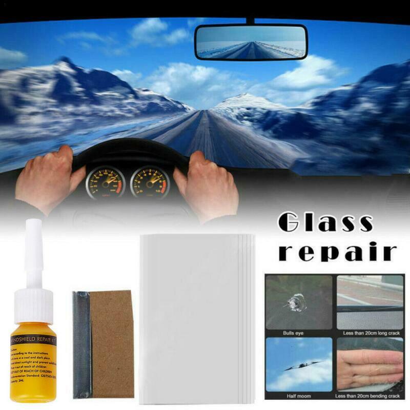 Kit de réparation de verre fissuré de voiture, pare-brise Nano réparation liquide de fenêtre automobile, outils de bricolage, verre Scratch accessoires de voiture