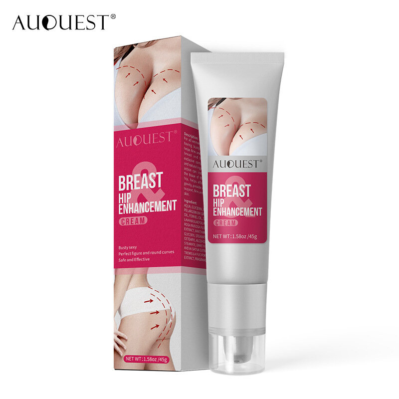 AuQuest Breast Butt Enhancer ผิวกระชับและยกกระชับครีมความยืดหยุ่น Breast Hip Enhancement ครีม Busty เซ็กซี่ Body Care