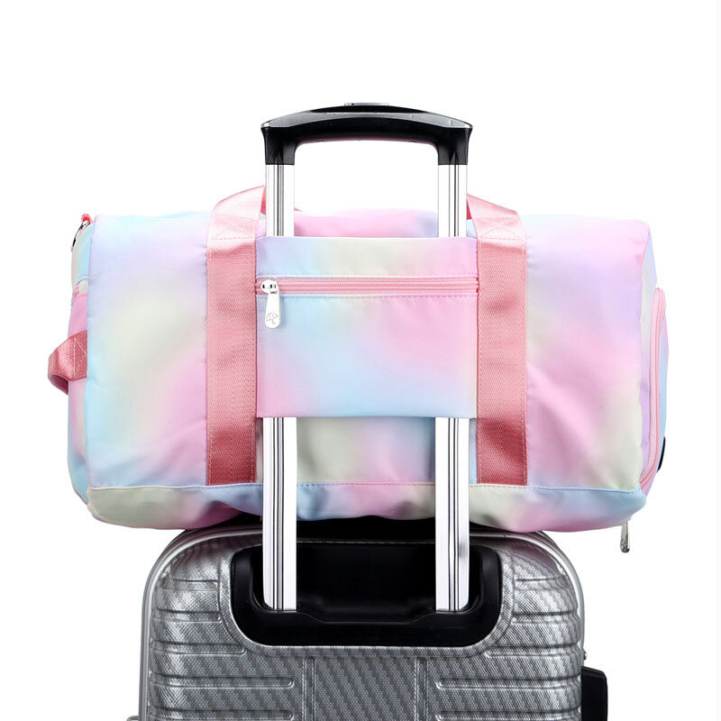 Sac à main de voyage pour femmes, sac à épaule imprimé imperméable pour Yoga, sport, Fitness, capacité Portable avec sac à chaussures