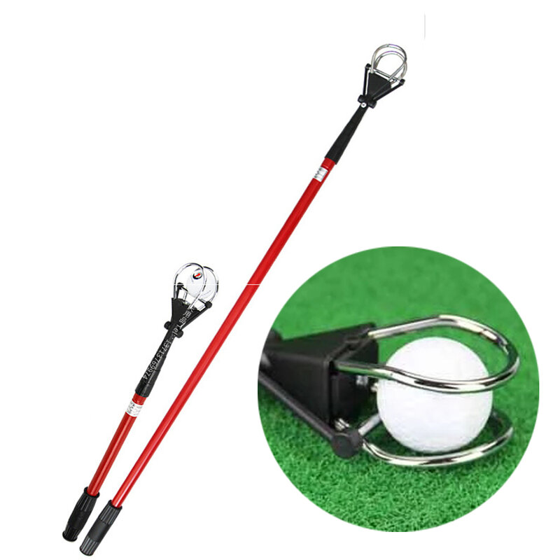 Portátil de golfe pegar bolas colher grabber retriever golfista enfrentar acessório bola de golfe retriever telescópica picker bola de golfe