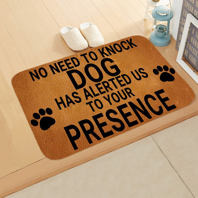 List słowa pies wycieraczki wzór Retro polar antypoślizgowy dywan dywan łazienka wejście kryty mata podłogowa Home Decor 40x60cm