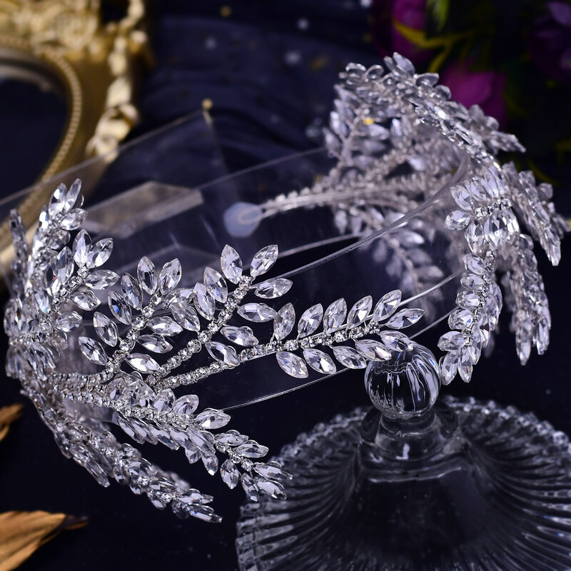 Mahkota Pengantin Perhiasan Kepala Pernikahan Hiasan Kepala Pengantin Ikat Kepala Pernikahan Tiara Pengantin Aksesori Rambut Pernikahan Perhiasan Rambut Berlian Imitasi