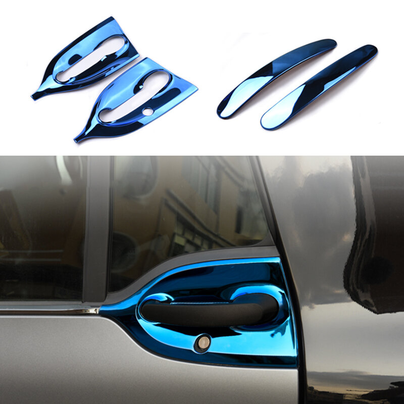 Auto porta exterior tigela protetor adesivo maçaneta da porta capa decorativa para smart fortwo 453 acessórios modificação exterior do carro