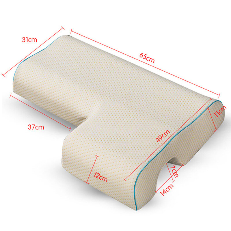 カップル枕アーチ型抱擁枕スローリバウンド低反発ためアームレスト手の枕
